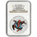 Pre-Owned 2013 Niue Spider-Man Colourised 1oz Proof Silver Coin - NGC Graded PF69 - 3920613-058 - VA