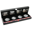 Pre-Owned 2012 UK Countdown to London £5 Proof Silver 4-Coin Collection - Damaged Box - VAT Free