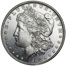 Pre-Owned 1884 USA Morgan Dollar Carson City Silver Coin - VAT Free