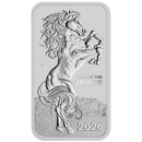 2026 Australian Lunar Horse Rectangular 1oz Silver Coin