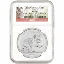 Pre-Owned 2016 Australian Koala 1oz Silver Coin - NGC Graded MS70 - 4307138-029 - VAT Free
