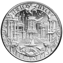 Pre-Owned Mason Mint Mythical Cities Series: Atlantis 1oz Silver Round