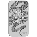 Pre-Owned 2025 Australian Dragon Rectangular 1oz Silver Coin - VAT Free