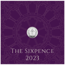 Pre-Owned 2023 UK Sixpence Silver Coin - Carded - VAT Free