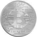 Pre-Owned 2022 Chad Bitcoin 1oz Silver Coin - VAT Free