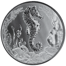 2025 Samoa Zebra Seahorse 1oz Silver Coin