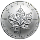 Pre-Owned 1998 Canada Maple 'Tiger Privy' 1oz Silver Coin - VAT Free