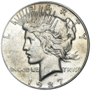 Pre-Owned USA 1927 Peace Dollar San Francisco Silver Coin - VAT Free