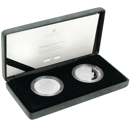 Pre-Owned 2023 UK Tudor Beasts Bull of Clarence 1oz Proof Silver 2-Coin Set - VAT Free