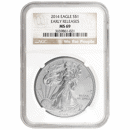 Pre-Owned 2014 USA Eagle 1oz Silver Coin - NGC Graded MS69 - 3859861-021 - VAT Free