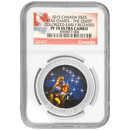 Pre-Owned 2015 Canada Star Charts 'The Quest' Colourised 1oz Proof Silver Coin - NGC Graded PF70 - 3969877-006 - VAT Free