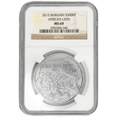 Pre-Owned 2015 Burundi African Lion 1oz Silver Coin - NGC Graded MS69 - 3983384-340 - VAT Free
