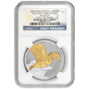 Pre-Owned 2014 Tokelau Pegasus Gilded 1oz Proof Silver Coin - NGC Graded PF69 - 3868380-015 - VAT Fr