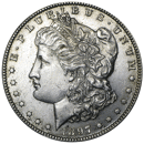Pre-Owned USA 1897 Morgan Dollar San Francisco Silver Coin - VAT Free