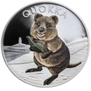 Pre-Owned 2021 Australian Quokka Colourised 1oz Silver Coin - VAT Free