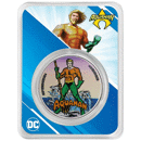 Pre-Owned 2023 Samoa Aquaman Colourised 1oz Silver Coin - VAT Free
