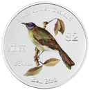 Pre-Owned 2005 Cook Islands Birds of New Zealand: Bellbird 1oz Proof Design Silver Coin - VAT Free