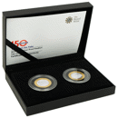 Pre-Owned 2013 UK 150th Anniversary of the London Underground £2 Piedfort Proof Silver 2-Coin Set - VAT Free