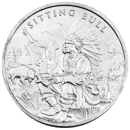 Pre-Owned Pinehurst Legendary Warriors: Sitting Bull 1oz Silver Round