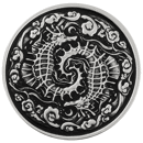 Pre-Owned 2024 Samoa Seahorse Antique Finish 1oz Silver Coin - VAT Free