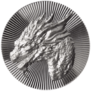 Scottsdale Mint 2oz Dragon Stacker Silver Round