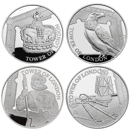 Pre-Owned 2019 UK Tower Of London £5 Proof Silver 4-Coin Collection - VAT Free