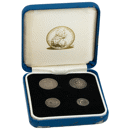 Pre-Owned 1684 UK Charles II Maundy Money Silver 4-Coin Set - VAT Free