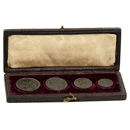 Pre-Owned 1881 UK Victoria Maundy Money Silver 4-Coin Set - VAT Free