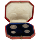 Pre-Owned 1903 UK Edward VII Maundy Money Silver 4-Coin Set in Original Presentation Box - VAT Free