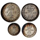 Pre-Owned 1903 UK Edward VII Maundy Money Silver 4-Coin Set - VAT Free
