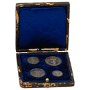 Pre-Owned 1905 UK Edward VII Maundy Money Silver 4-Coin Set - VAT Free