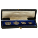 Pre-Owned 1906 UK Edward VII Maundy Money Silver 4-Coin Set - VAT Free