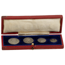 Pre-Owned 1924 UK George V Maundy Money Silver 4-Coin Set - VAT Free