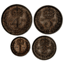 Pre-Owned 1933 UK George V Maundy Money Silver 4-Coin Set - VAT Free