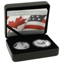 Pre-Owned 2019 Pride of Two Nations 1oz Proof Silver 2-Coin Set - VAT Free