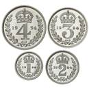 Pre-Owned 1994 UK Elizabeth II Maundy Money Silver 4-Coin Set - VAT Free
