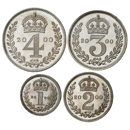 Pre-Owned 2000 UK Elizabeth II Maundy Money Silver 4-Coin Set - VAT Free