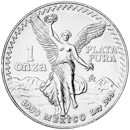 Pre-Owned 1990 Mexican Libertad 1oz Silver Coin - VAT Free