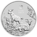 2027 Australian Lunar Goat 1 Kilo Silver Coin
