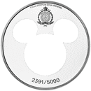 Pre-Owned 2026 Niue Iconic Silhouettes: Mickey Mouse 1/2oz Silver Coin - VAT Free