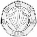 Pre-Owned 1998 UK NHS 50p Piedfort Proof Design Silver Coin - VAT Free