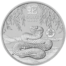 Pre-Owned 2025 Australian Lunar Snake 'Dragon Privy'  1oz Silver Coin - VAT Free