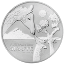 Pre-Owned 2024 Australia Zoo Giraffe 1oz Silver Coin - VAT Free