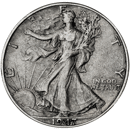 Pre-Owned 1947 USA Walking Liberty Half Dollar Denver Mint Silver Coin - VAT Free