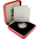 Pre-Owned 1997 UK £1 Proof Piedfort Silver Coin - VAT Free