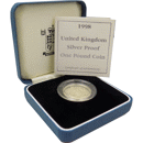 Pre-Owned 1998 UK £1 Proof Silver Coin - VAT Free