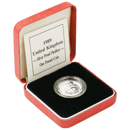 Pre-Owned 1989 UK £1 Piedfort Proof Silver Coin - VAT Free