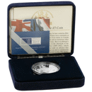 Pre-Owned 2004 UK Entente Cordiale Proof Silver Crown Coin - VAT Free