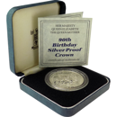 Pre-Owned 1990 UK Queen Mother 90th Birthday Proof Silver Crown - VAT Free