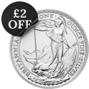 Pre-Owned UK Queen Elizabeth II Britannia 1oz Silver Coin (2013 - 2023) - Mixed Dates
